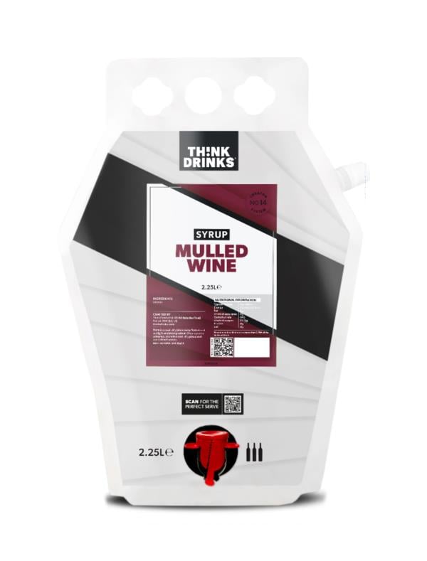 Think Drinks Red/Orange - Mulled Wine Syrup (2 X 2.25L) Syrups And Cordials