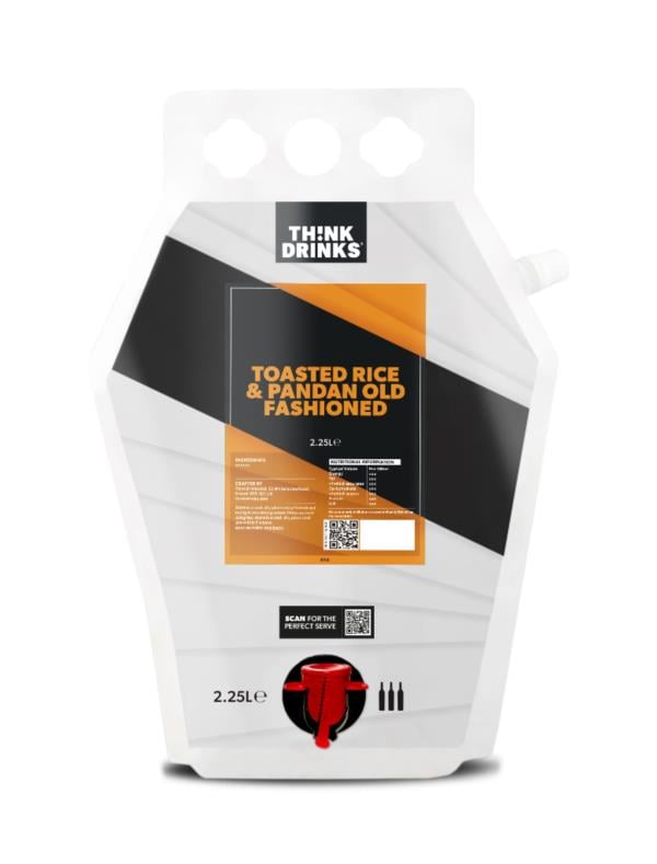 Think Drinks - Toasted Rice & Pandan Syrup 2x2.25L Syrups and Cordials