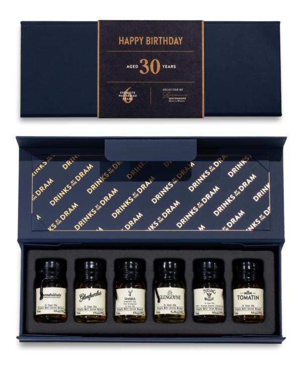 30th Birthday Whisky 6 Dram Tasting Set Whisky Tasting set