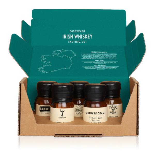 Drinks By The Dram Brown The Irish Whiskey Discovery Set With Band Whisky Tasting Set