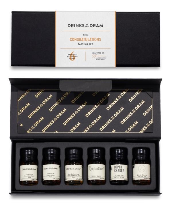 Congratulations Rum Tasting Set (Black) Rum Tasting set