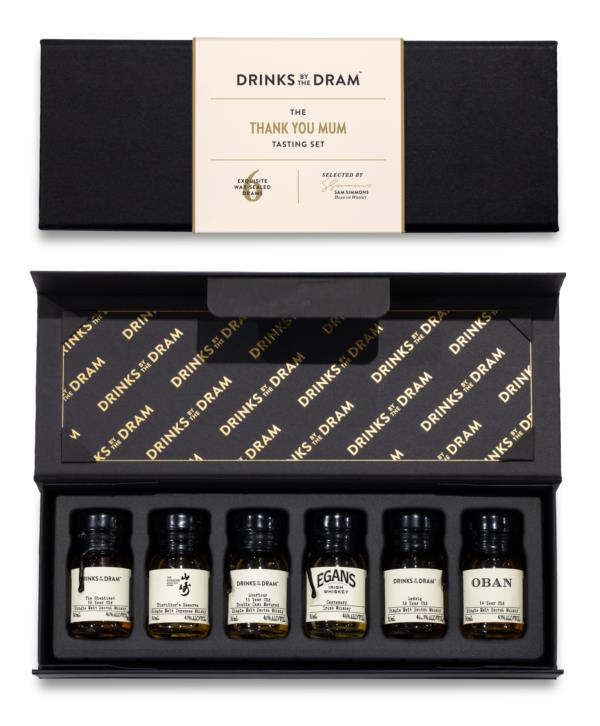 Drinks By The Dram Black Thank You Mum Premium Whisky Tasting Set (Black) Whisky Tasting Set