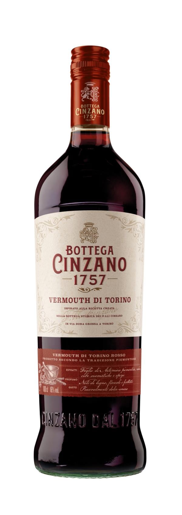 Cinzano Red Bottega Rosso 1757 Vermouth