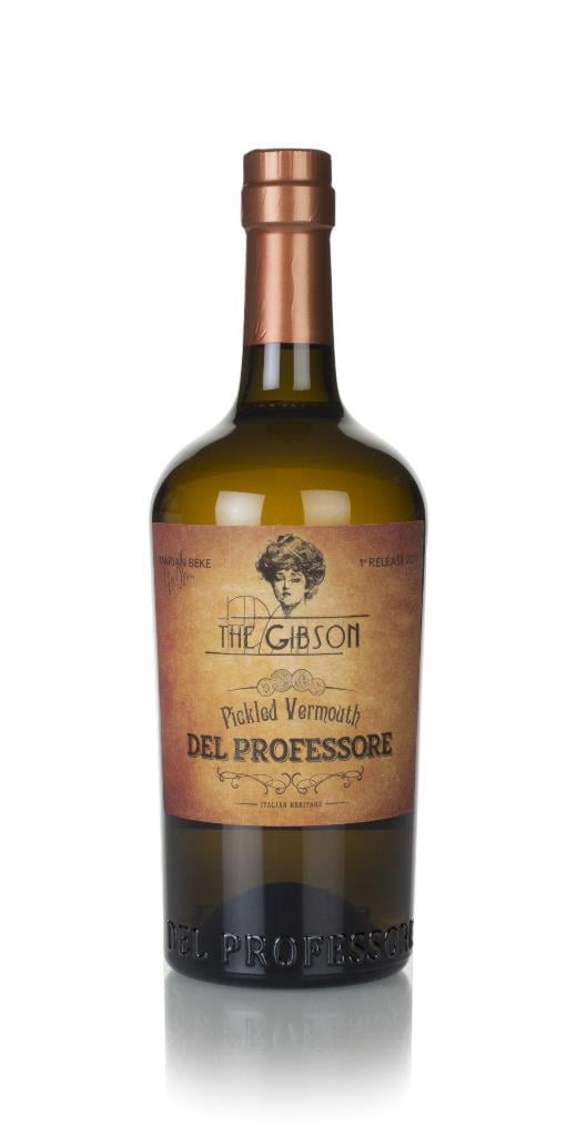 The Gibson Pickled Vermouth del Professore White Vermouth