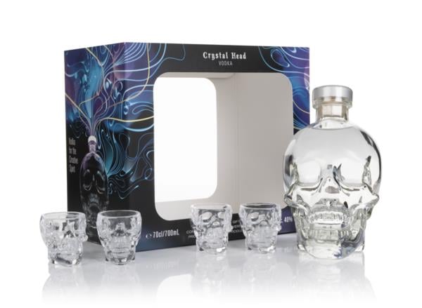 Crystal Head Vodka Gift Set with 4x Glasses Plain Vodka Crystal Head Vodka Gift Set with 4x Glasses Plain Vodka