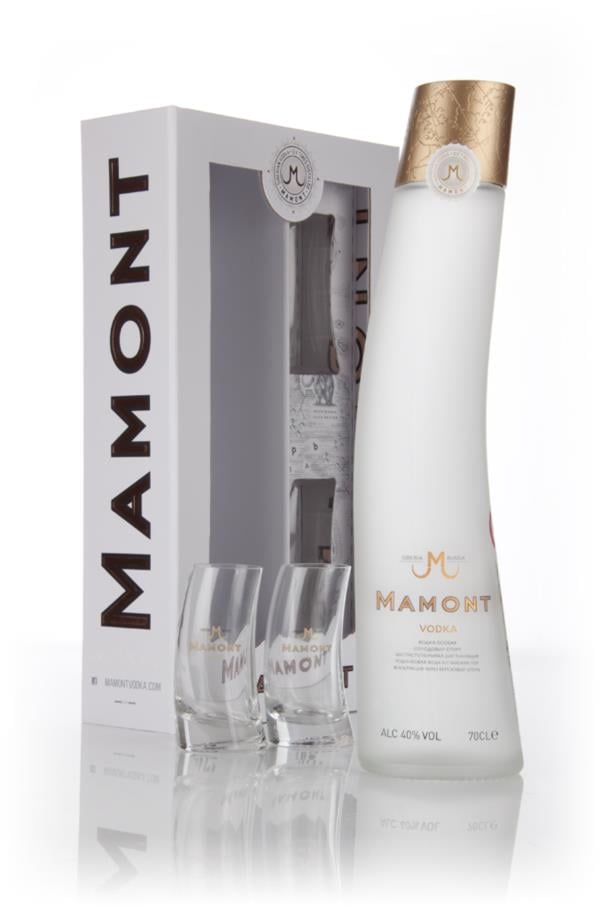 Mamont Vodka Gift Pack with 2 Glasses Plain Vodka