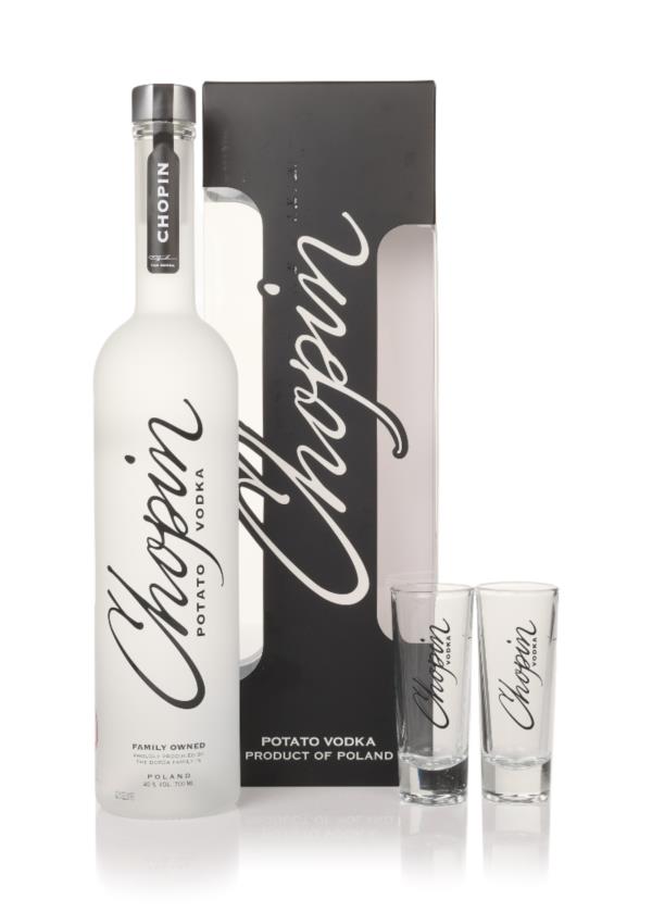 Chopin Potato Vodka with 2x Shot Glasses Plain Vodka