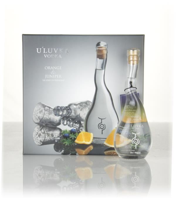 U'Luvka Orange & Juniper Gift Box with 2x Glasses (10cl) Flavoured Vodka