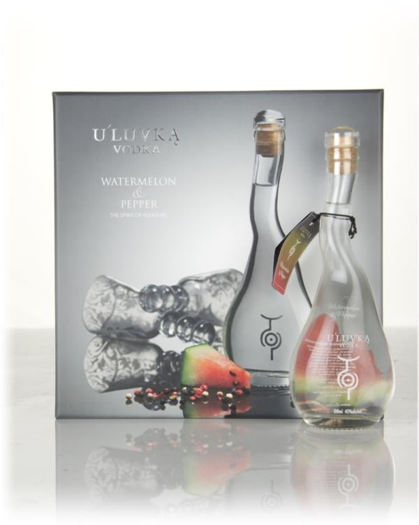 U'Luvka Watermelon & Pepper Gift Box with 2x Glasses (10cl) Flavoured Vodka
