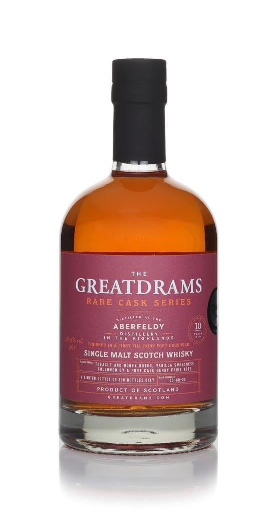 Aberfeldy 10 Year Old Port Cask Matured - Rare Cask Series (GreatDrams Single Malt Whisky