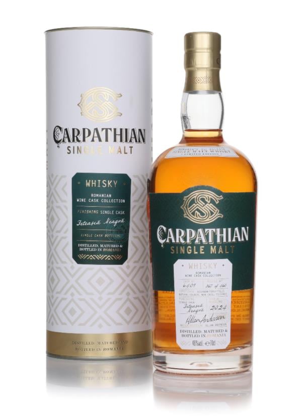 Alexandrion Saber Black Carpathian Single Malt Feteasca Neagra Cask Finish - Romanian Wine Cas Single Malt Whiskie