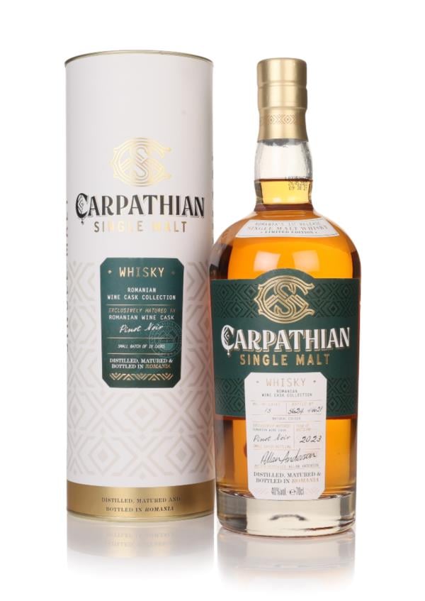 Alexandrion Saber Red Carpathian Single Malt Pinot Noir Cask Finish - Romanian Wine Cask Col Single Malt Whiskie