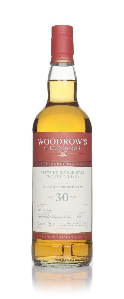 Allt A Bhainne 30 Year Old 1995 - Woodrow's of Edinburgh Single Malt Whisky