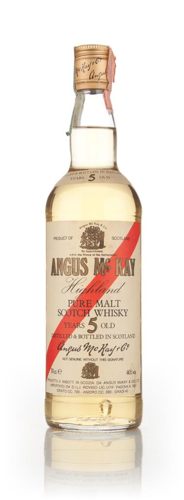 Angus McKay 5 Year Old - 1980s Blended Malt Whisky