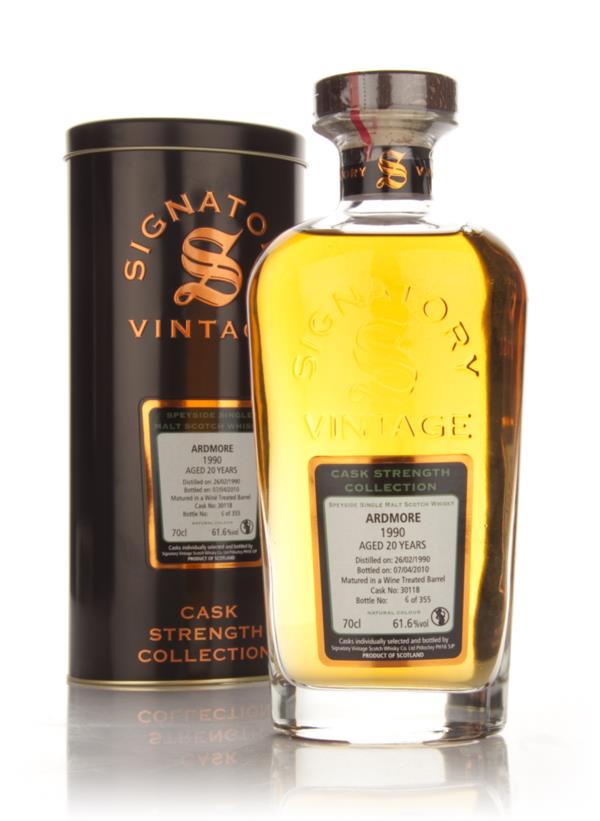Ardmore 20 Year Old 1990 - Cask Strength Collection (Signatory) Single Malt Whisky