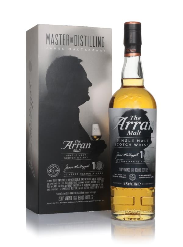 Arran 10 Year Old 2007 - James MacTaggart 10th Anniversary Single Malt Whisky
