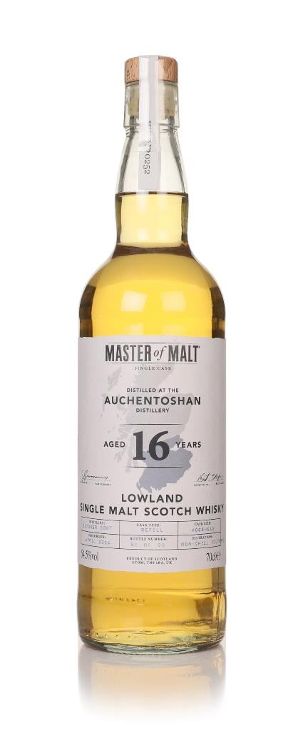 Auchentoshan 16 Year Old 2007 Single Cask (Master of Malt) Single Malt Whisky