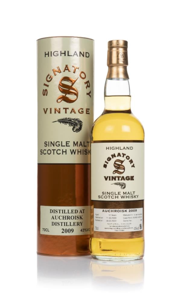 Auchroisk 12 Year Old 2009 (casks 804051 & 804052) - Signatory Single Malt Whisky