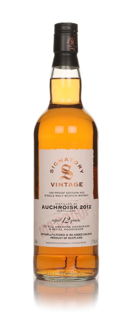 Auchroisk 12 Year Old 2012 - 100 Proof Edition #52 (Signatory) Single Malt Whisky