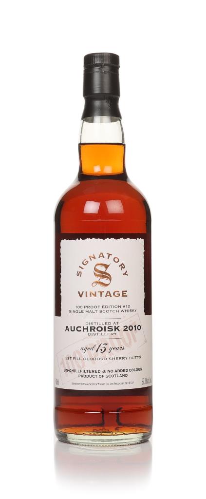 Auchroisk 13 Year Old 2010 - 100 Proof Edition #12 (Signatory) Single Malt Whisky