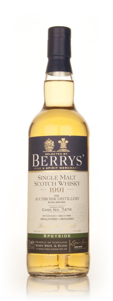 Auchroisk 21 Year Old 1991 (cask 7476) (Berry Bros. & Rudd) Single Malt Whisky