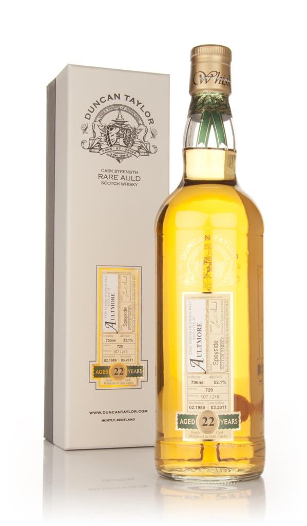 Aultmore 22 Year Old 1989 - Rare Auld (Duncan Taylor) Single Malt Whisky