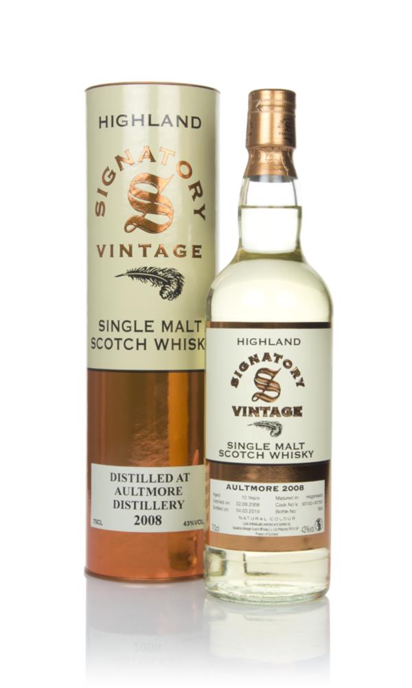 Aultmore 10 Year Old 2008 (casks 307302 & 307303) - Signatory Vintage Single Malt Whisky