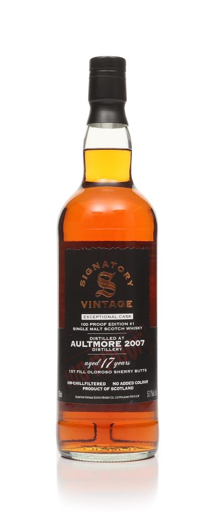 Aultmore 17 Year Old 2007 Exceptional Cask - 100 Proof Edition #1 (Sig Single Malt Whisky