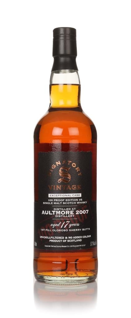 Aultmore 17 Year Old 2007 Exceptional Cask - 100 Proof Edition #5 (Sig Single Malt Whisky