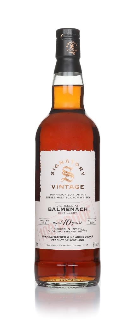Balmenach 10 Year Old 2016 - 100 Proof Edition #79 (Signatory) Single Malt Whisky