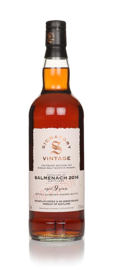 Balmenach 9 Year Old 2016 - 100 Proof Edition #57 (Signatory) Single Malt Whisky