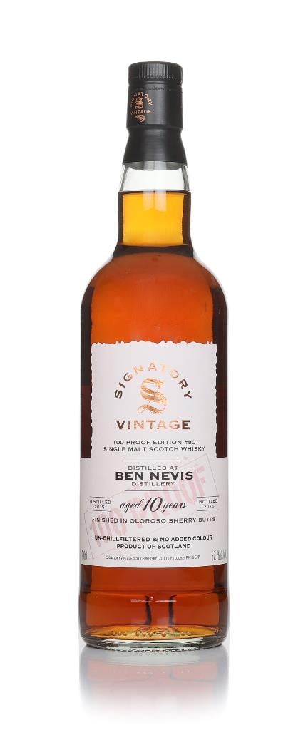 Ben Nevis 10 Year Old 2015 - 100 Proof Edition #80 (Signatory) Single Malt Whisky