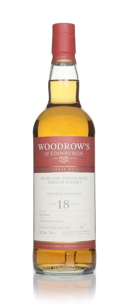 Ben Nevis 18 Year Old 2007 - Woodrow's Of Edinburgh Single Malt Whisky