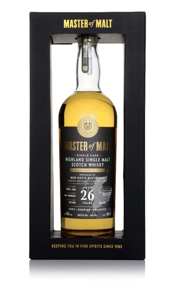 Ben Nevis 26 Year Old 1998 Single Cask - Masterpiece (Master of Malt) Single Malt Whisky