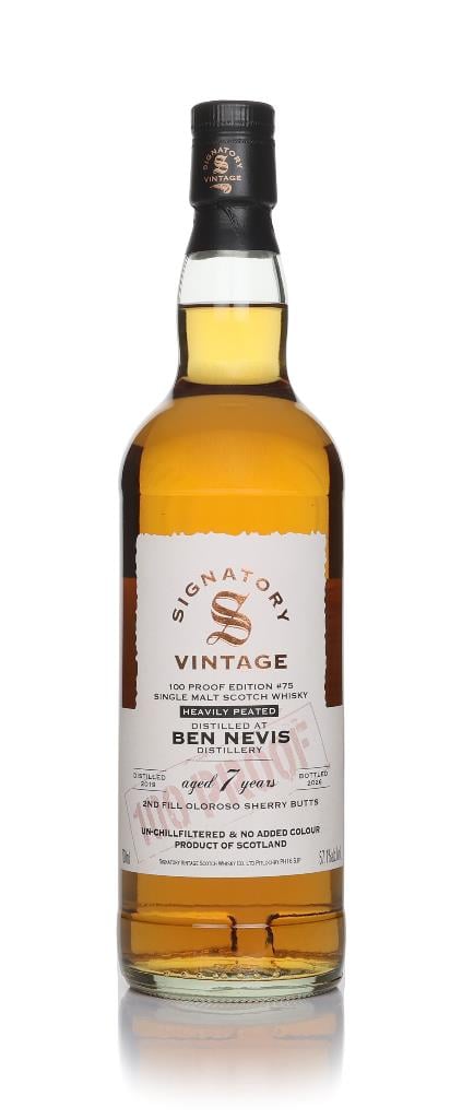 Ben Nevis Heavily Peated 7 Year Old 2019 - 100 Proof Edition #75 (Sign Single Malt Whisky