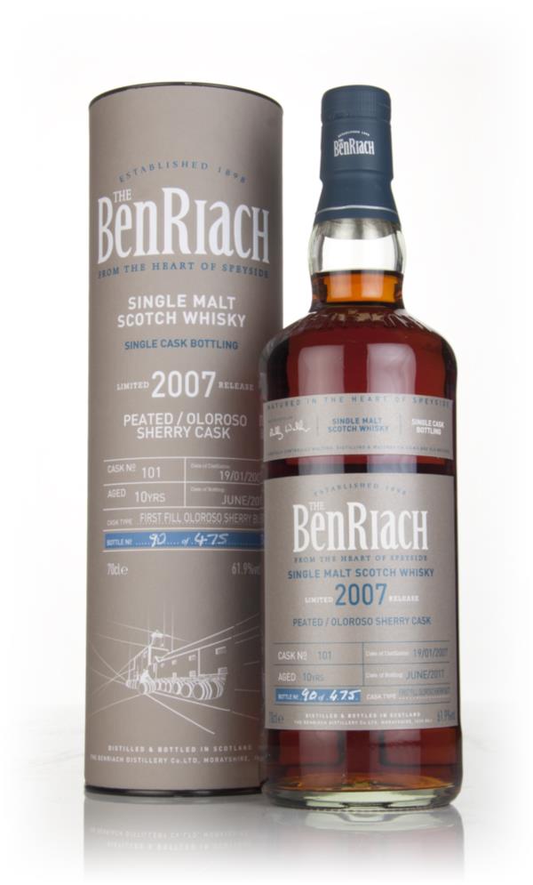 BenRiach 10 Year Old 2007 (cask 101) - Peated Oloroso Sherry Cask Single Malt Whisky
