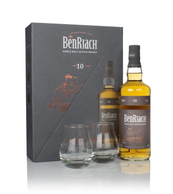 Benriach 10 Year Old Gift Pack with 2x Glasses Single Malt Whisky