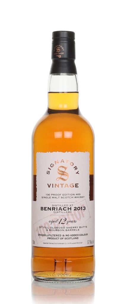 Benriach 12 Year Old 2013 - 100 Proof Edition #69 (Signatory) Single Malt Whisky