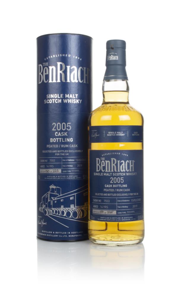 BenRiach 14 Year Old 2005 (cask 7553) - Peated Rum Cask Single Malt Whisky