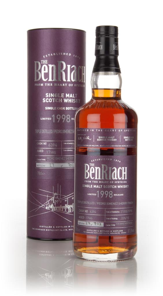 BenRiach 17 Year Old 1998 (cask 6394) - Pedro Ximenez Sherry Cask Single Malt Whisky