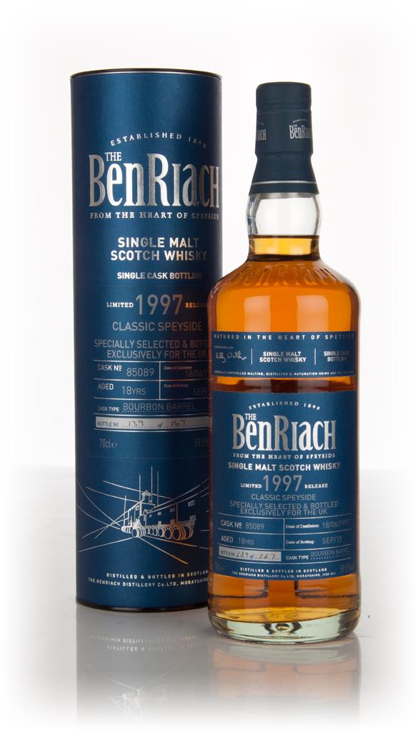 BenRiach 18 Year Old 1997 (cask 85089) Single Malt Whisky