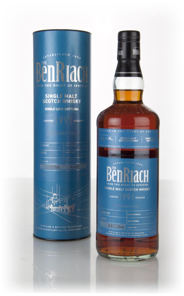BenRiach 24 Year Old 1991 (cask 6896) - Burgundy Cask Finish Single Malt Whisky