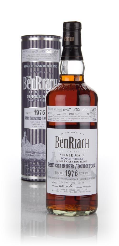 BenRiach 37 Year Old 1976 (cask 529) Bourbon Cask Finish Single Malt Whisky