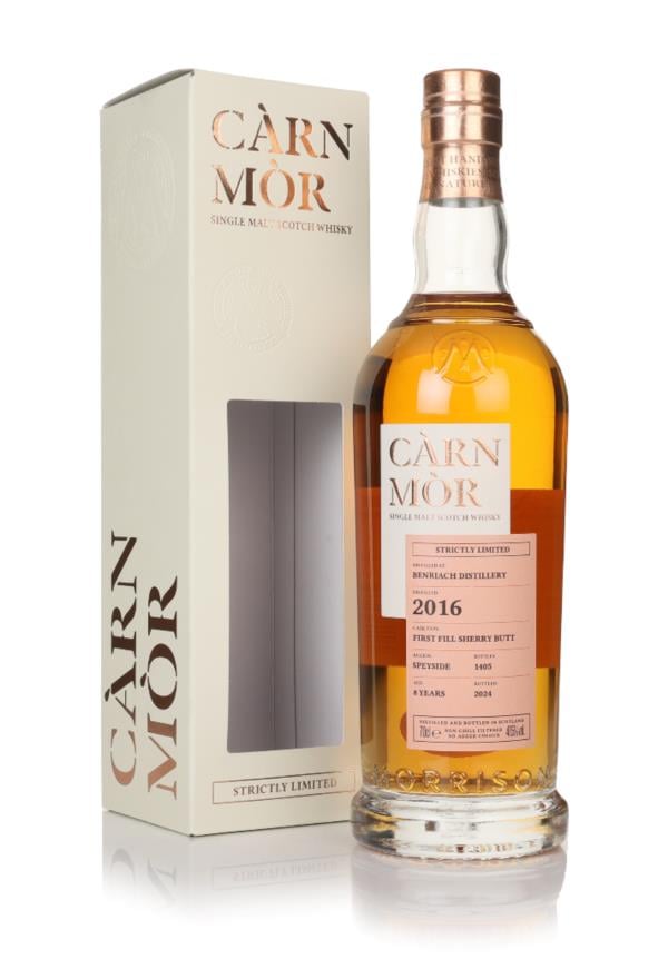 Benriach 8 Year Old 2016 - Strictly Limited (Carn Mor) Single Malt Whisky