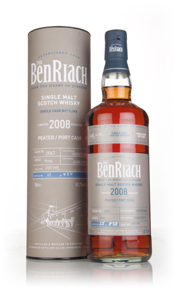 BenRiach 9 Year Old 2008 (cask 2047) - Peated Port Cask Single Malt Whisky