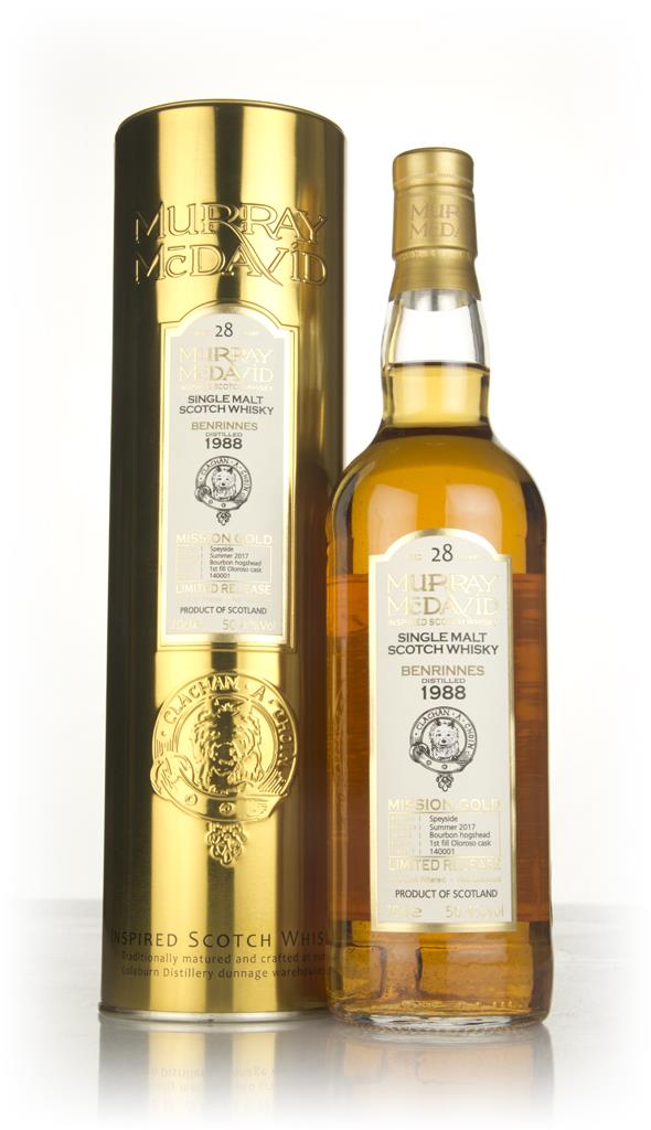 Benrinnes 28 Year Old 1988 (cask 140001) - Mission Gold (Murray McDavi Single Malt Whisky