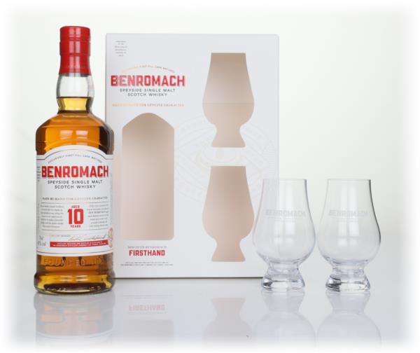 Benromach 10 Year Old Gift Pack with 2x Glasses Single Malt Whisky