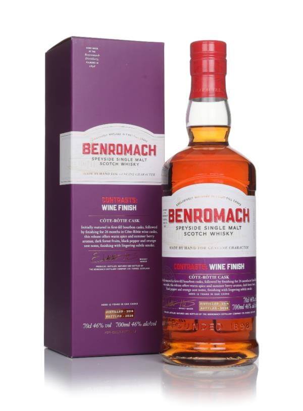 Benromach Contrasts: Wine Finish Côte-Rôtie Cask Limited Edition Speyside Single Malt Scotch Whisky 70cl