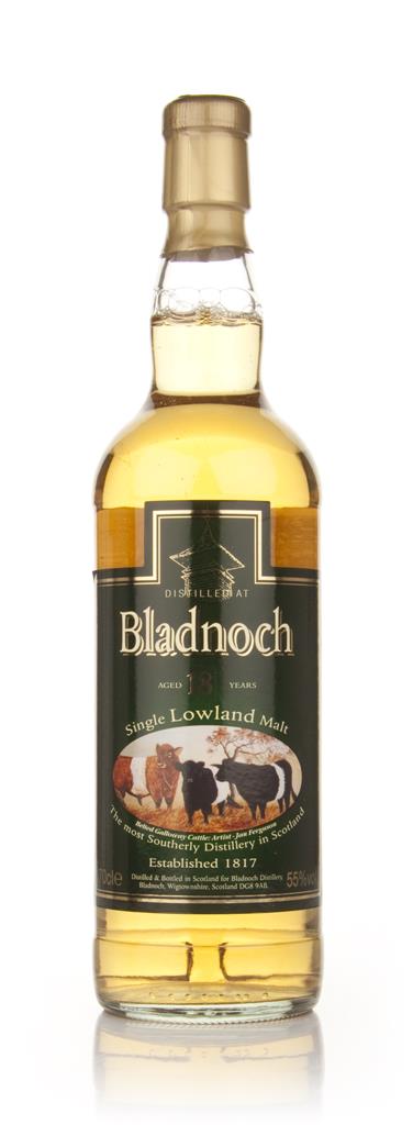 Bladnoch 18 Year Old - Belted Galloway Label Single Malt Whisky