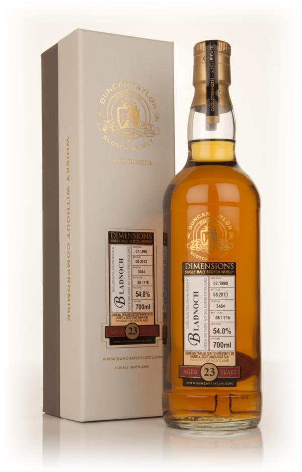Bladnoch 23 Year Old 1990 (cask 3484) - Dimensions (Duncan Taylor) Single Malt Whisky